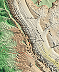 Landkarte Burr Trail Capitol Reef