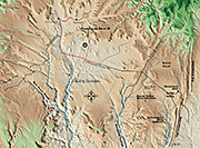 Landkarte Cottonwood-Canyon Road
