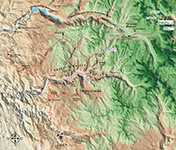 Landkarte Yosemite NP